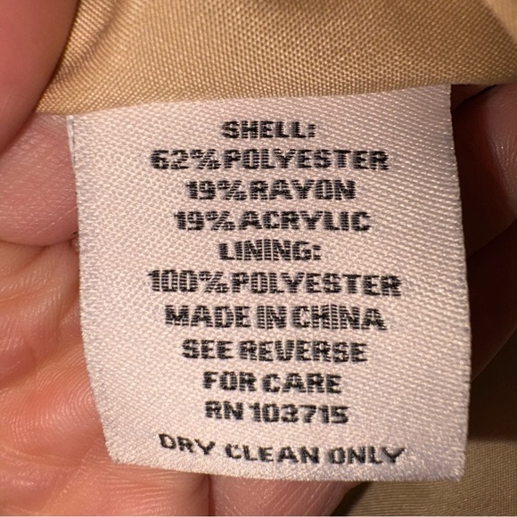 Nanette Lepore Taupe Tweed Collarless Blazer - Picture 5 of 6